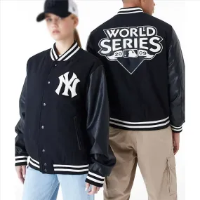 2009 NY Yankees World Series Black Varsity Jacket