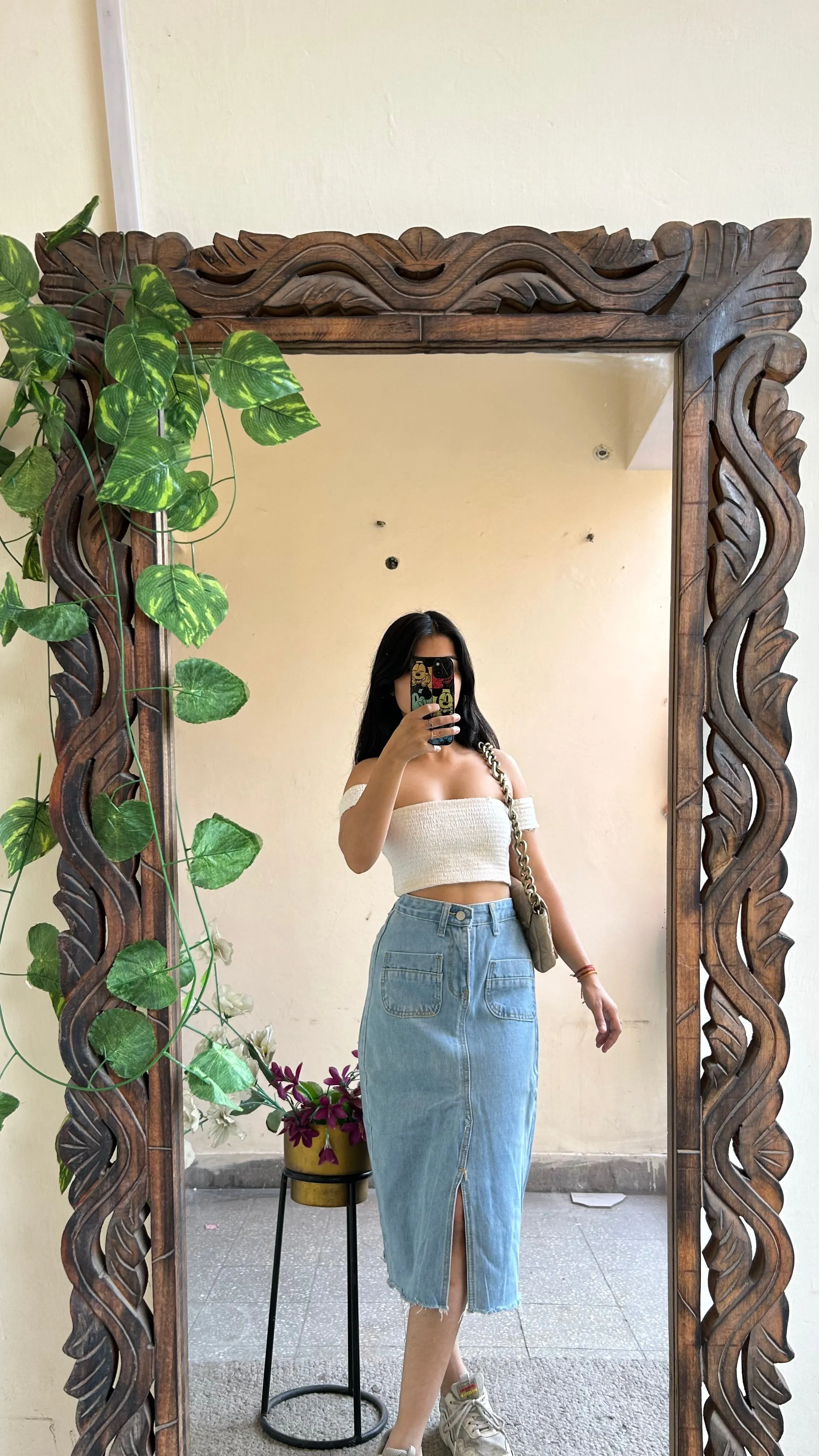 4) Korean skirt waist:28/l:27