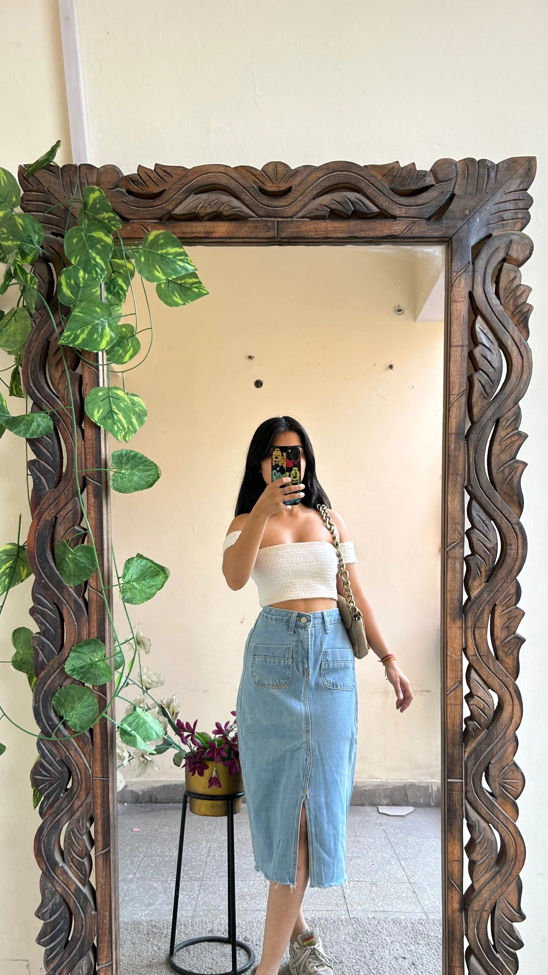 4) Korean skirt waist:28/l:27