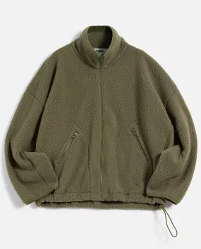 Aaron Zip Fleece OLIVE