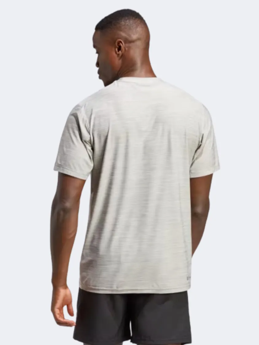 Adidas Essential Stretch Men Training T-Shirt Solid Grey/Black