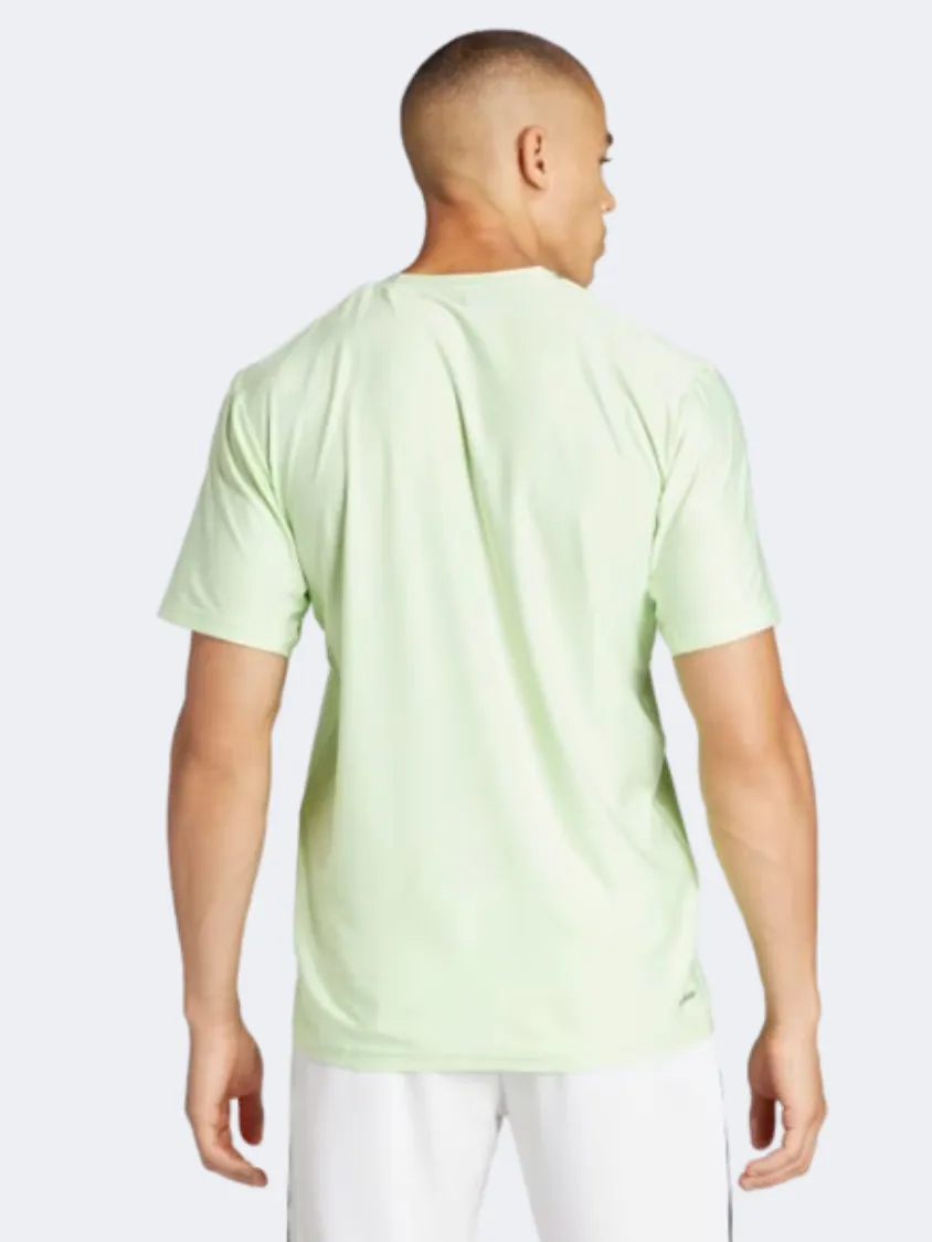 Adidas Essentials Stretch Men Training T-Shirt Green Spark/Black
