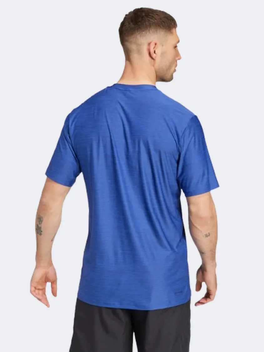 Adidas Essentials Stretch Men Training T-Shirt Semi Blue/Black