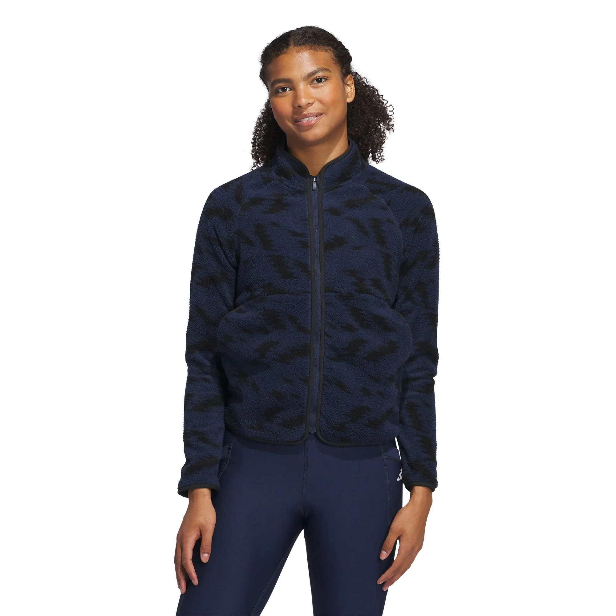 Adidas Printed Fleece Womens Golf Jacket