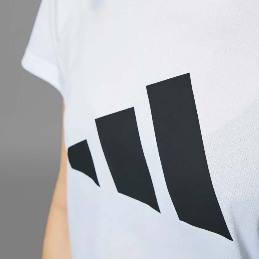 ADIDAS RUN IT TEE - WOMENS - WHITE