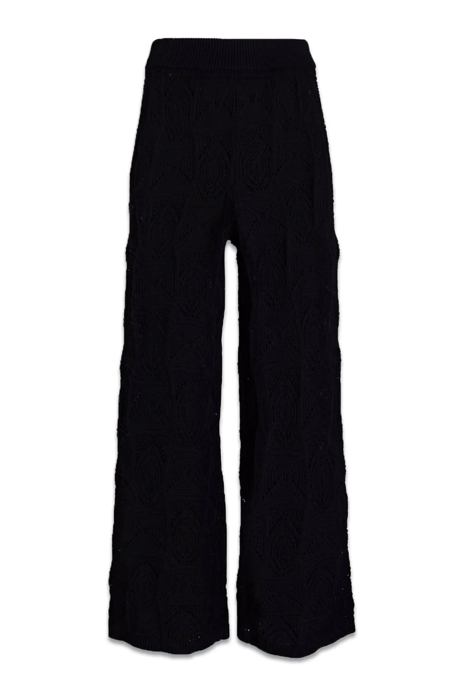 Alma Crochet-knit Cotton Wide-leg Pants