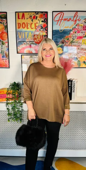 Amanda Super Soft Sweater - Caramel