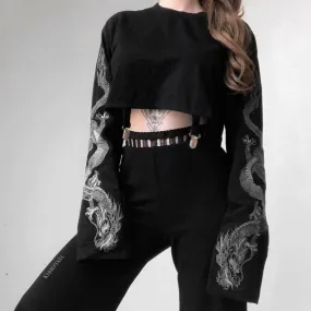 Autumn Loose Jumper Pullovers Crop Tops For Women