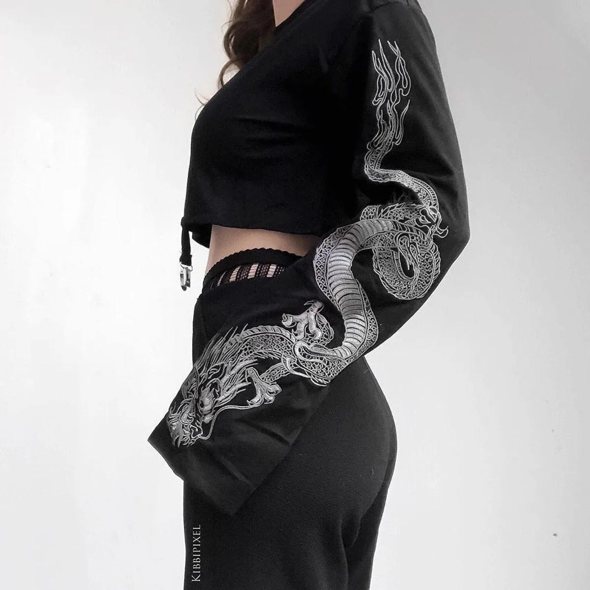 Autumn Loose Jumper Pullovers Crop Tops For Women