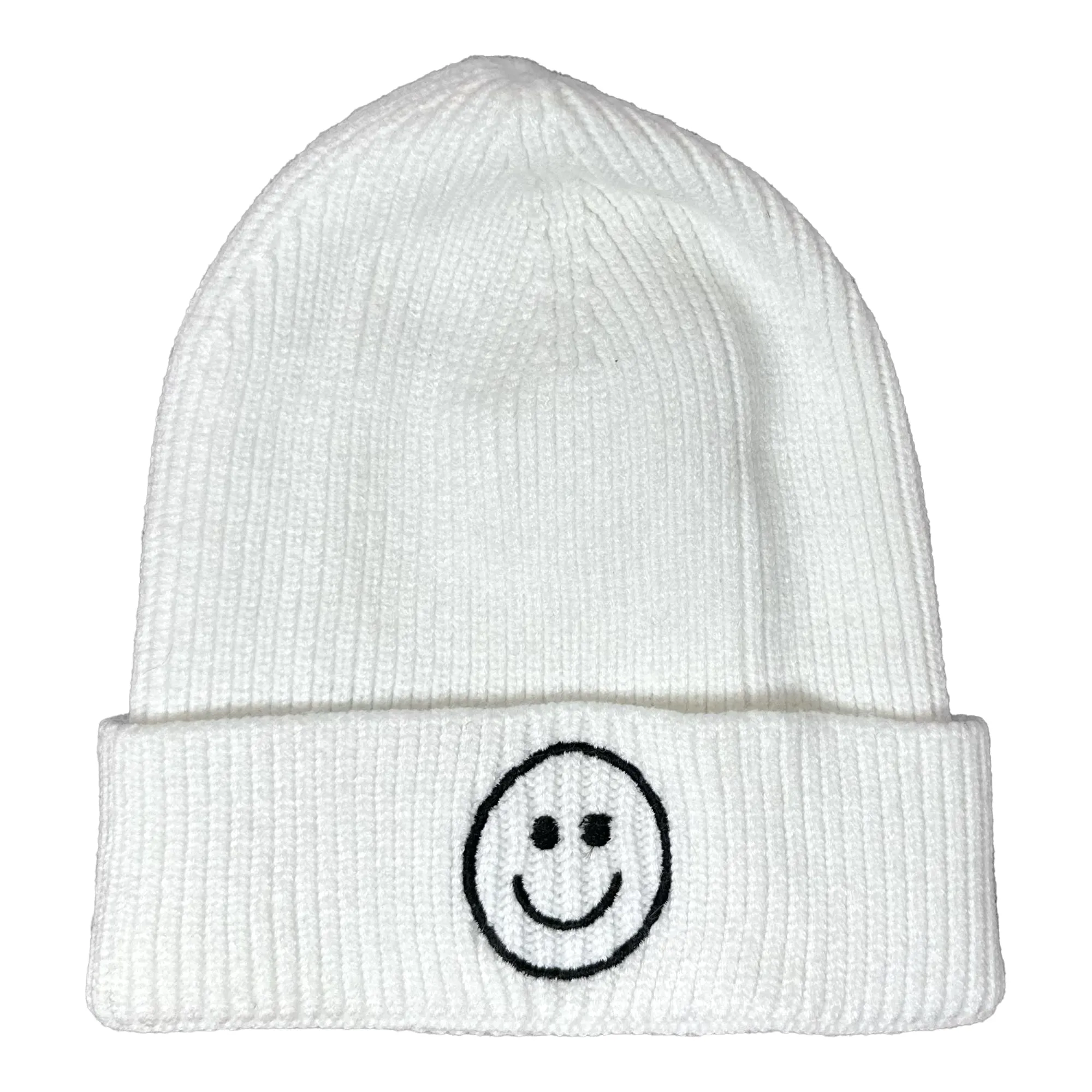 Baby Smiley Beanie - Cute & Cozy Infant Hat with Smiley Face for Boys and Girls, Soft Knit Beanie for Winter & Gift Giving