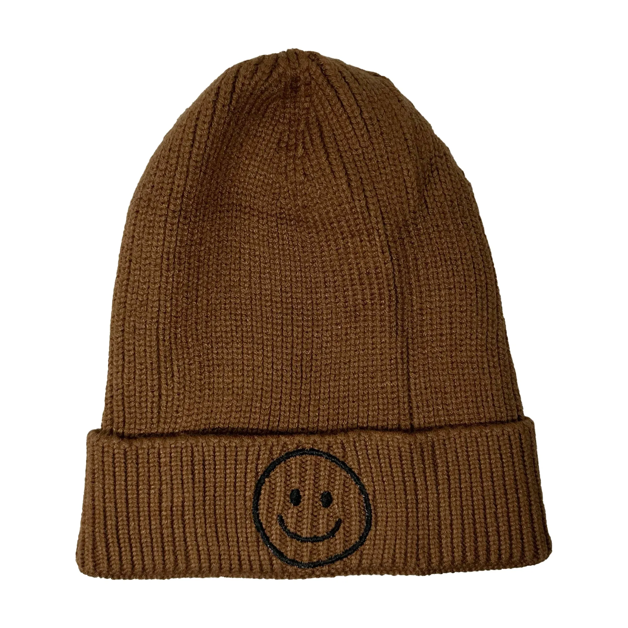 Baby Smiley Beanie - Cute & Cozy Infant Hat with Smiley Face for Boys and Girls, Soft Knit Beanie for Winter & Gift Giving