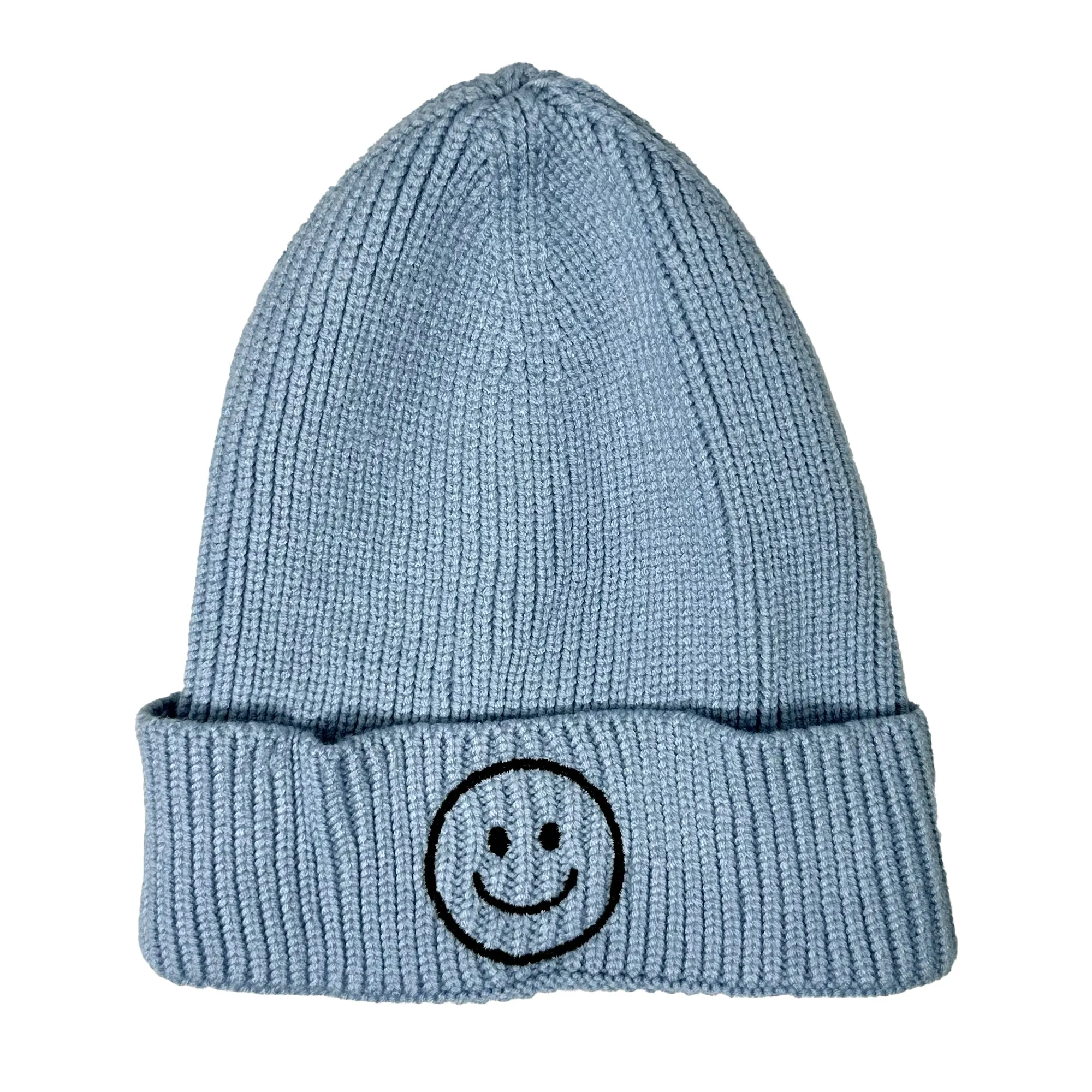 Baby Smiley Beanie - Cute & Cozy Infant Hat with Smiley Face for Boys and Girls, Soft Knit Beanie for Winter & Gift Giving