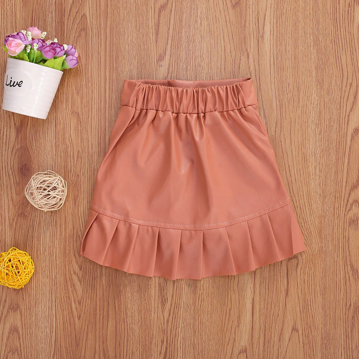 Becca Faux Leather Skirt