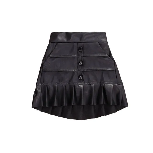 Becca Faux Leather Skirt