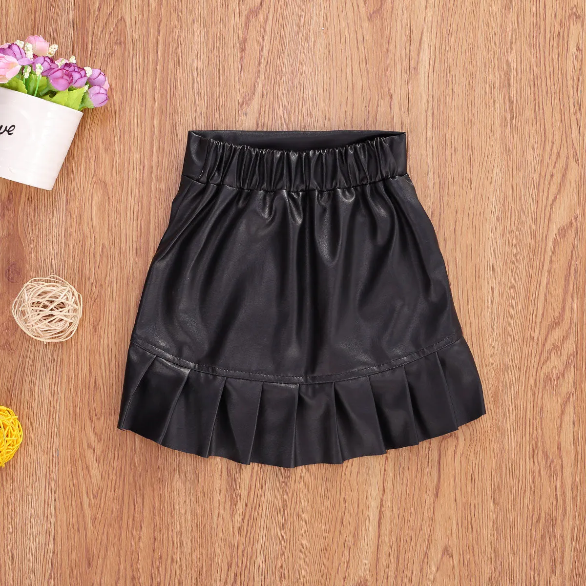 Becca Faux Leather Skirt