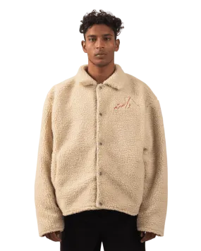 BEIGE SHERPA JACKET