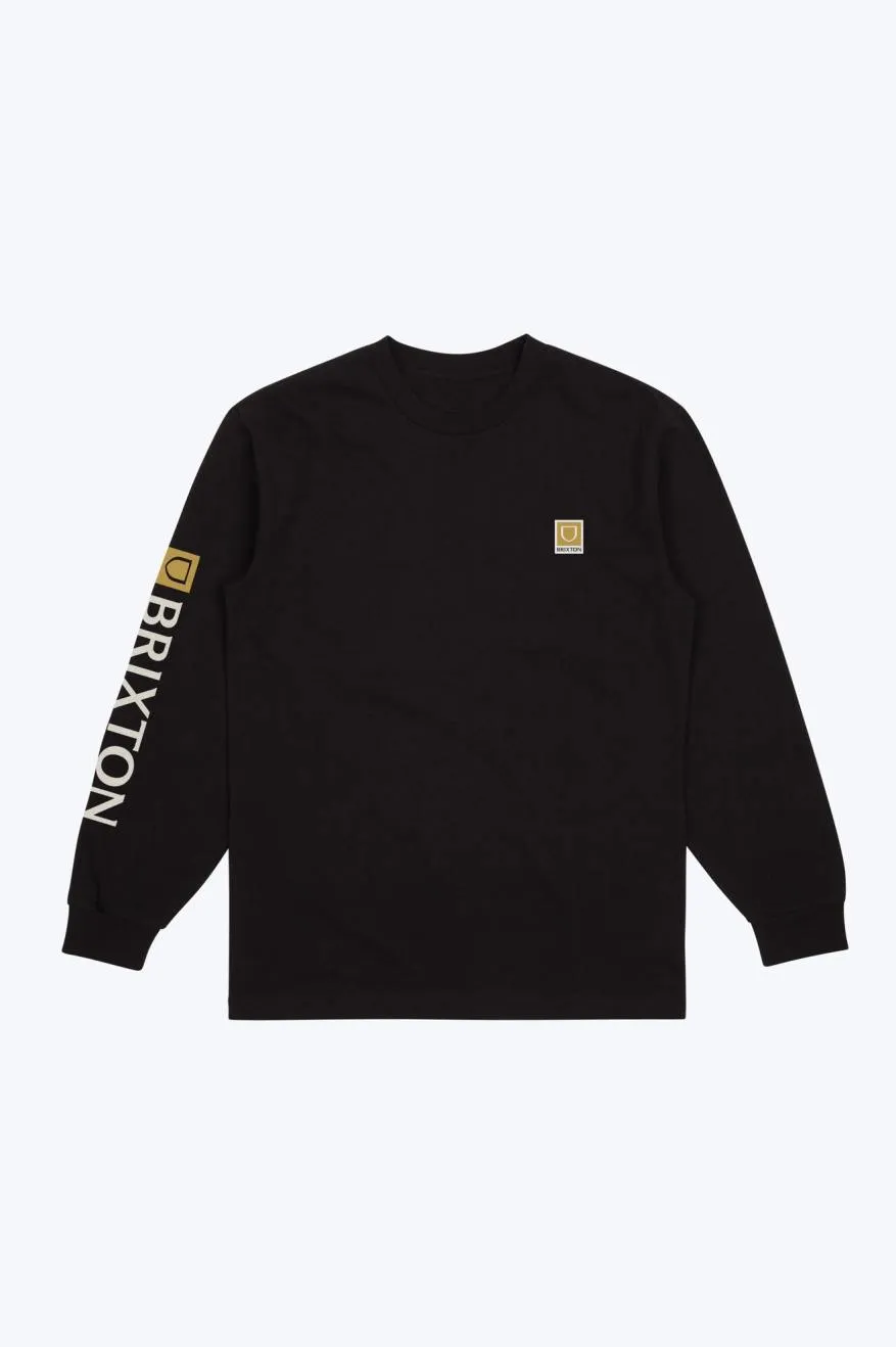 Beta II L/S Standard Tee - Black/Gold Garment Dye