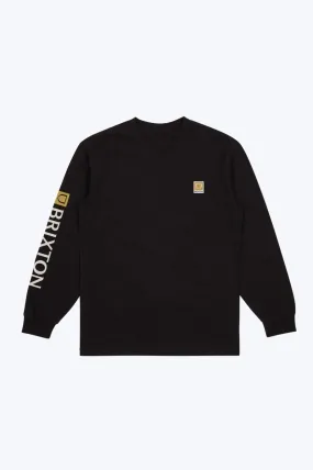 Beta II L/S Standard Tee - Black/Gold Garment Dye