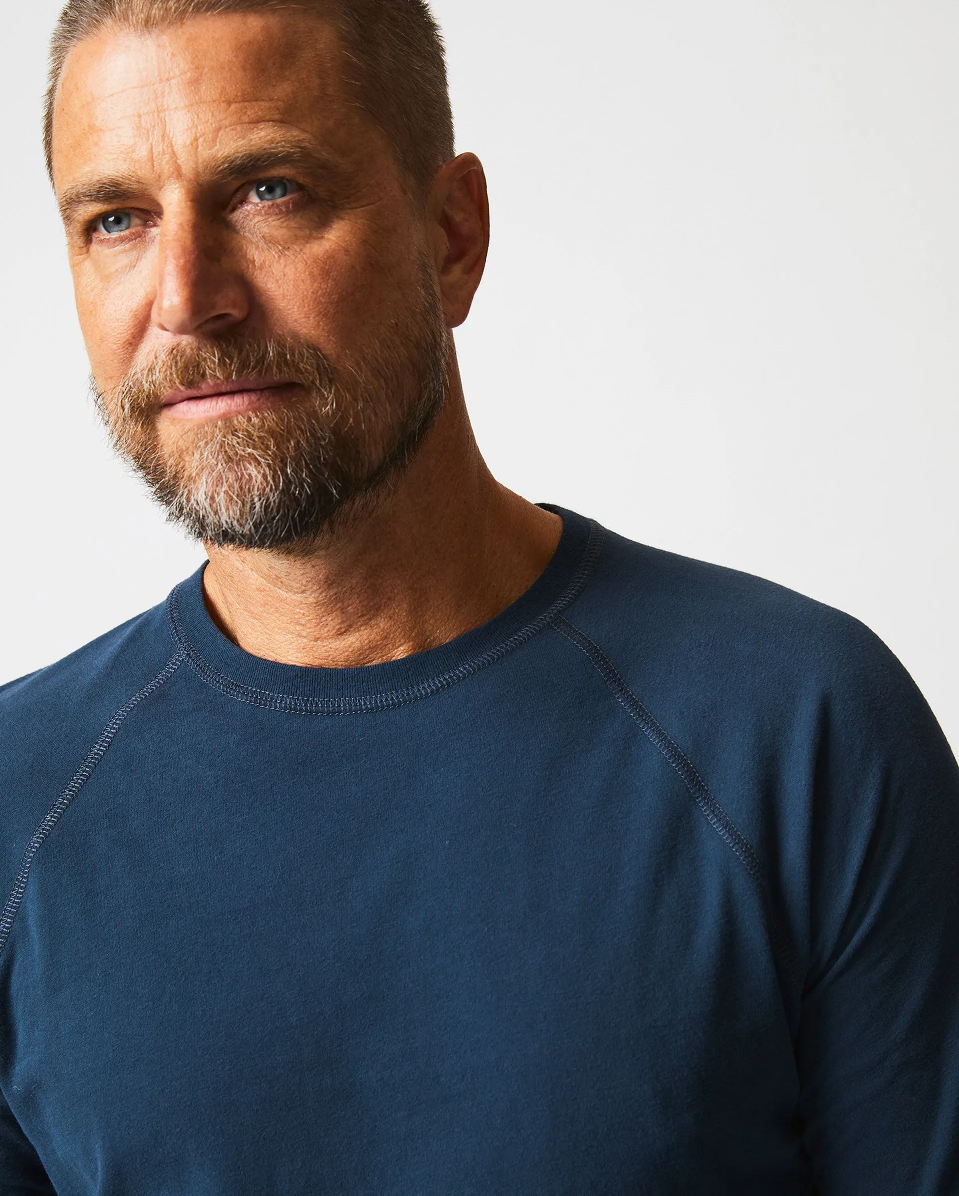 Billy Reid Sueded Cotton LS Crew
