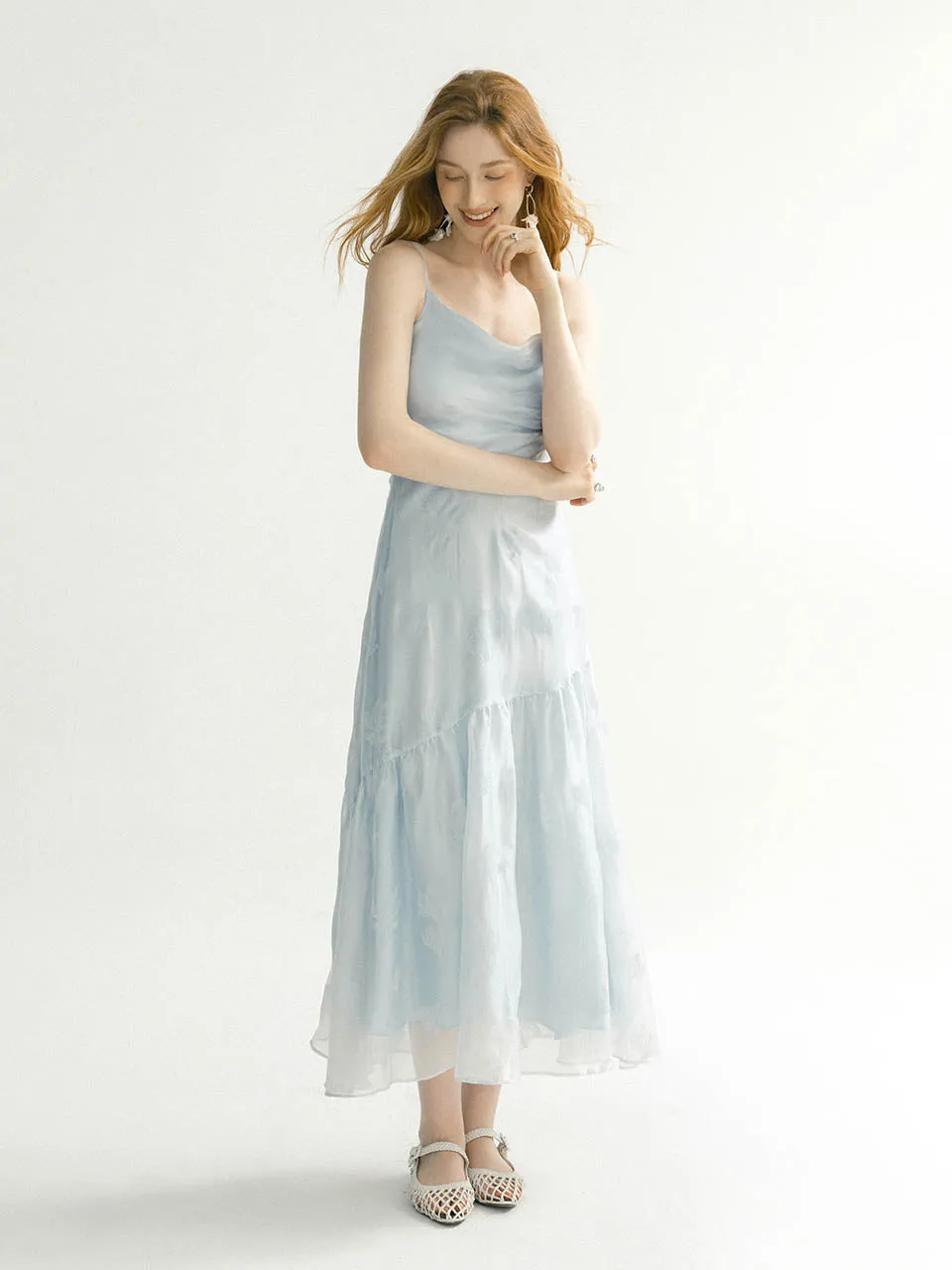 Bluebell silky long dress