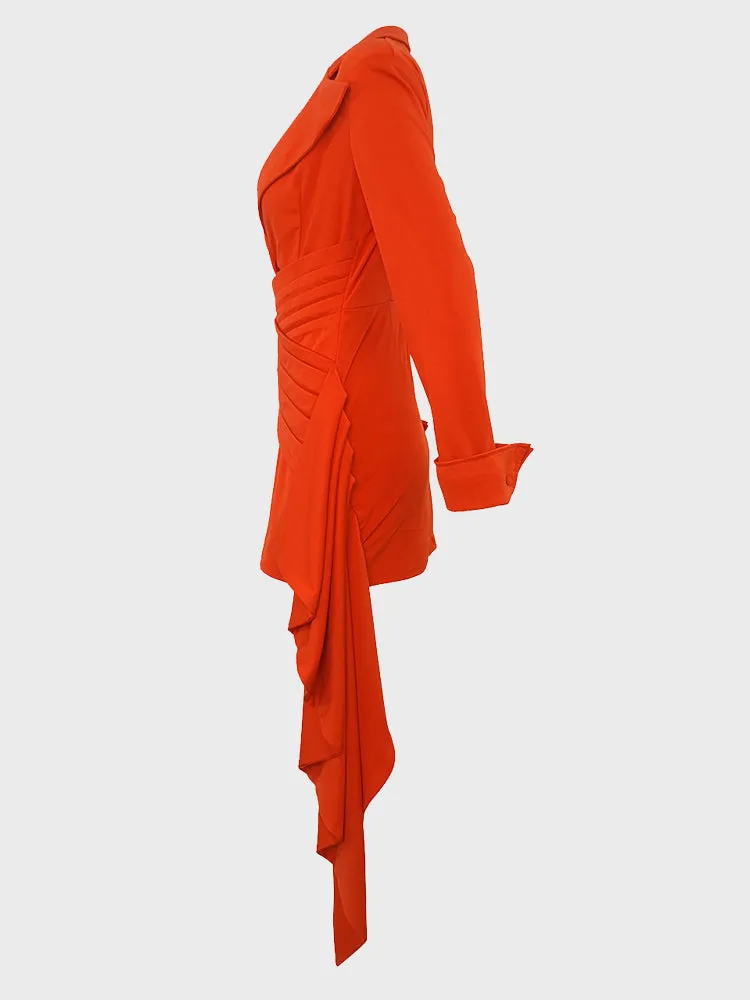Bodycon Mini Ruffle Dress