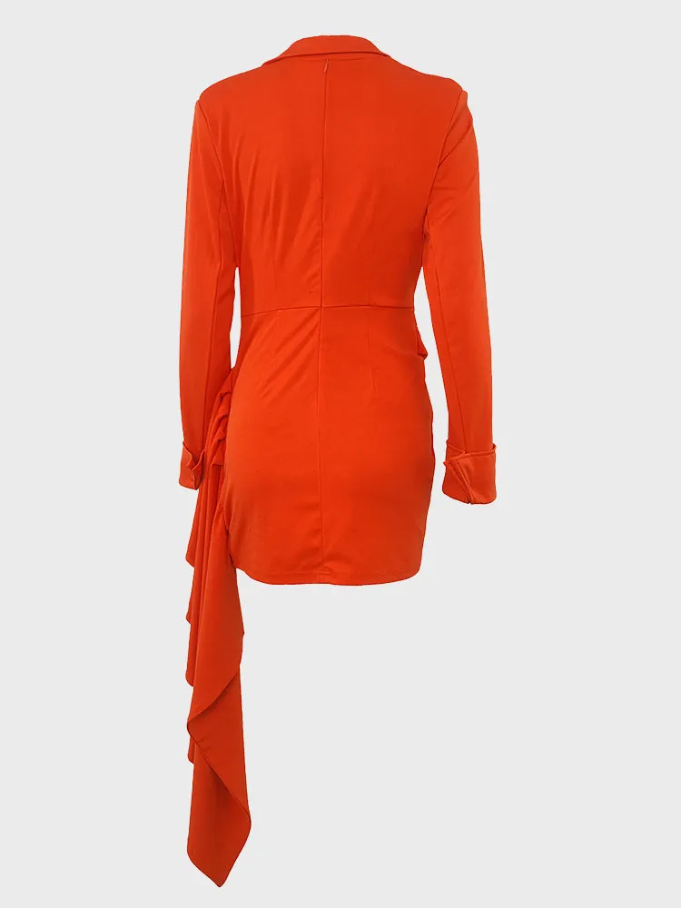Bodycon Mini Ruffle Dress