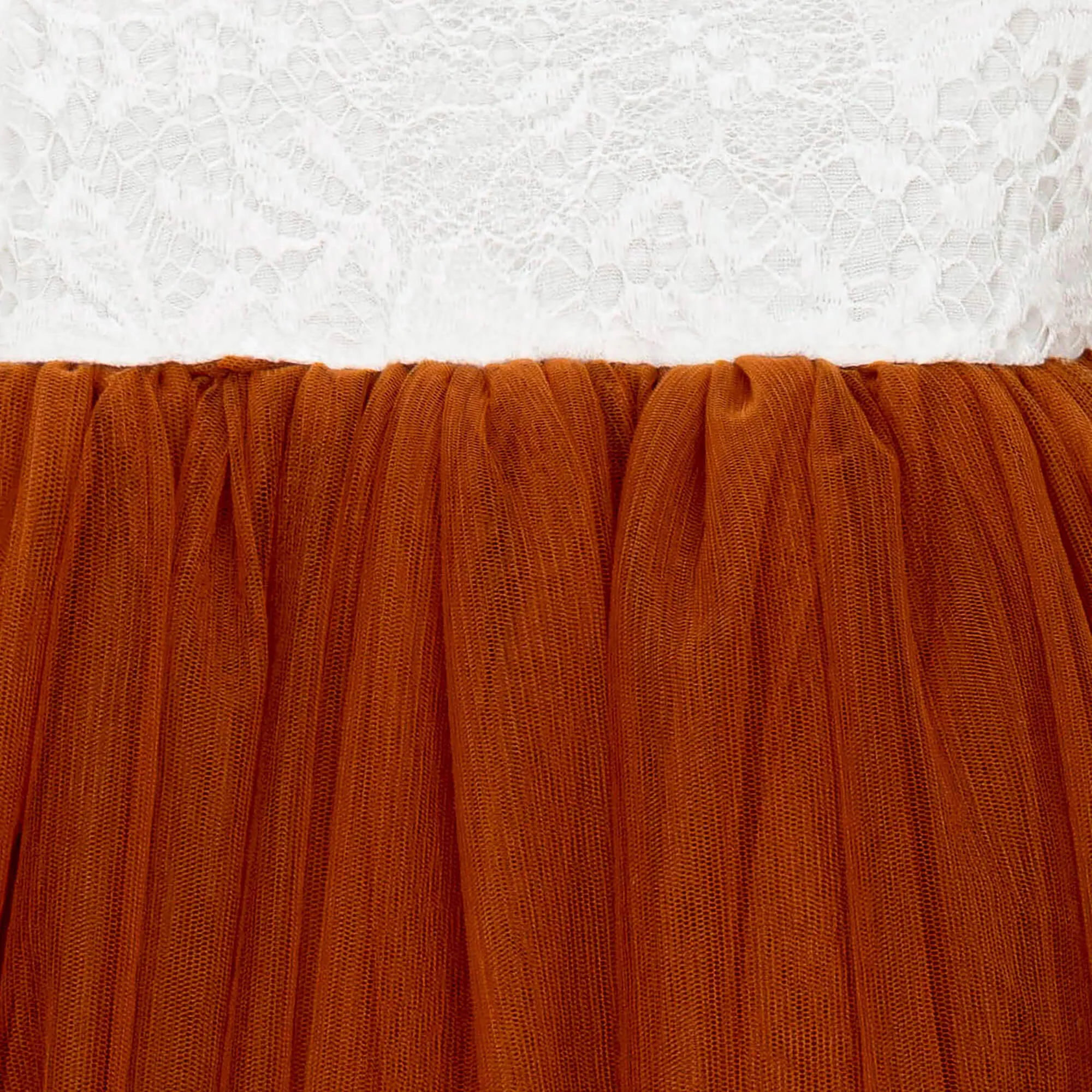 Bohemian Classic Long Sleeve Dress - Burnt Orange