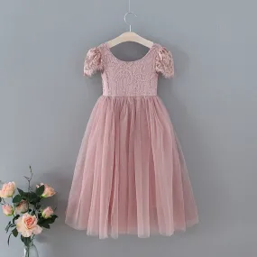 Bohemian Flutter Dress - Dusty Rose