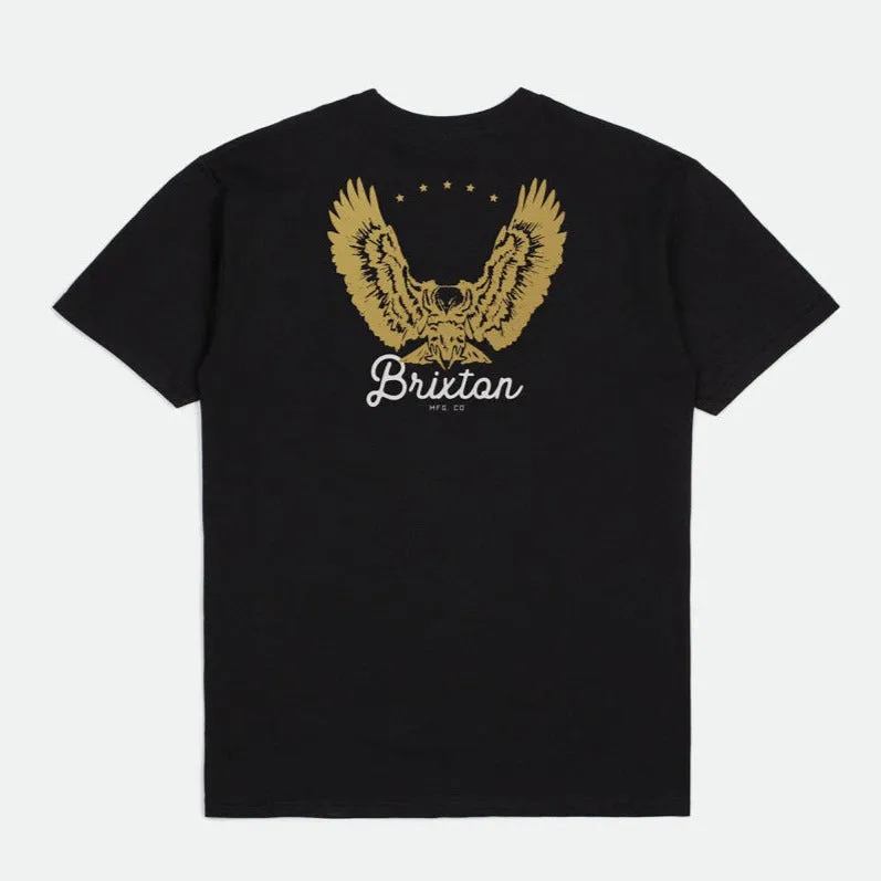 BRIXTON TALON TEE BLACK/GOLD