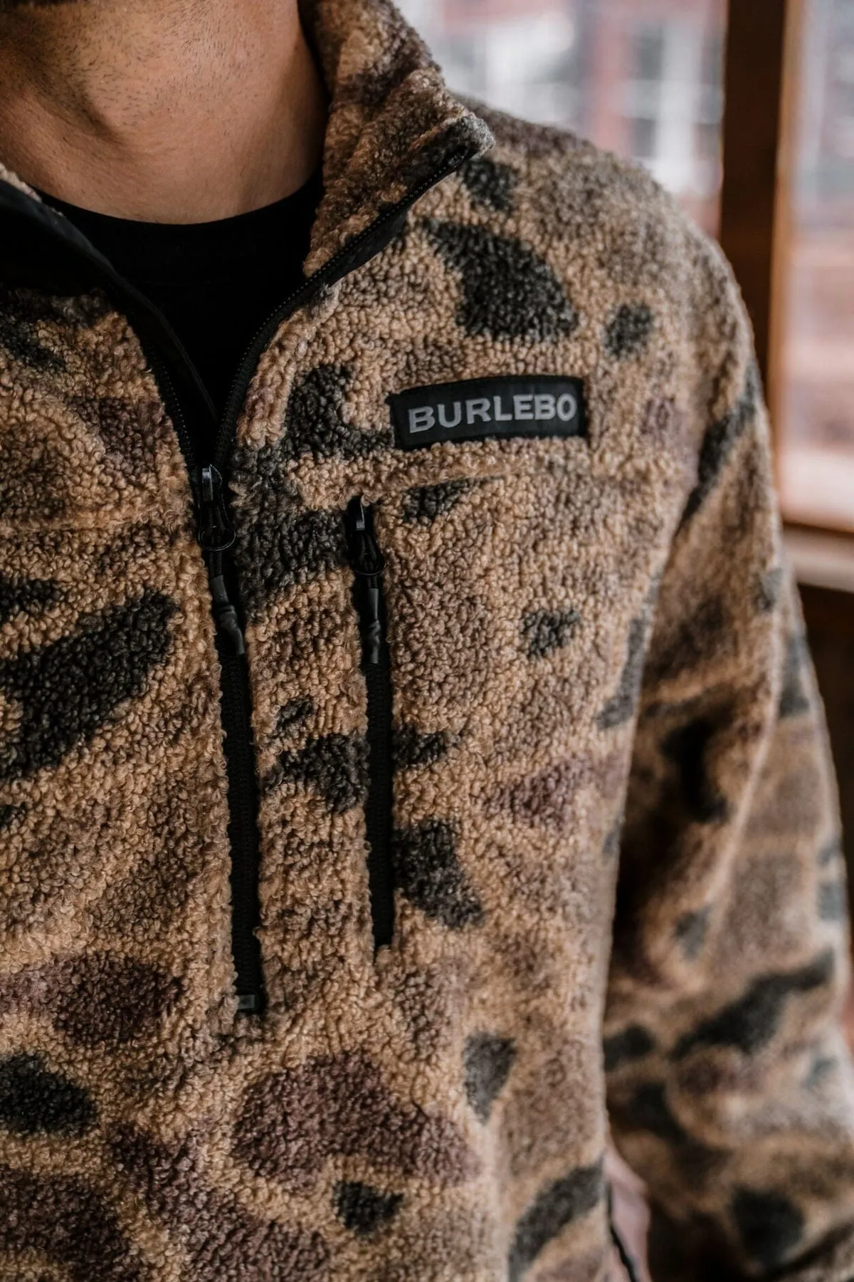 BURLEBO Sherpa - Quarter Zip - Rocky Mountain Camo
