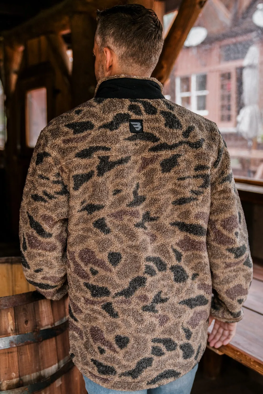 BURLEBO Sherpa - Quarter Zip - Rocky Mountain Camo