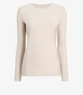 Butter Long Sleeve Crewneck in Porcelain