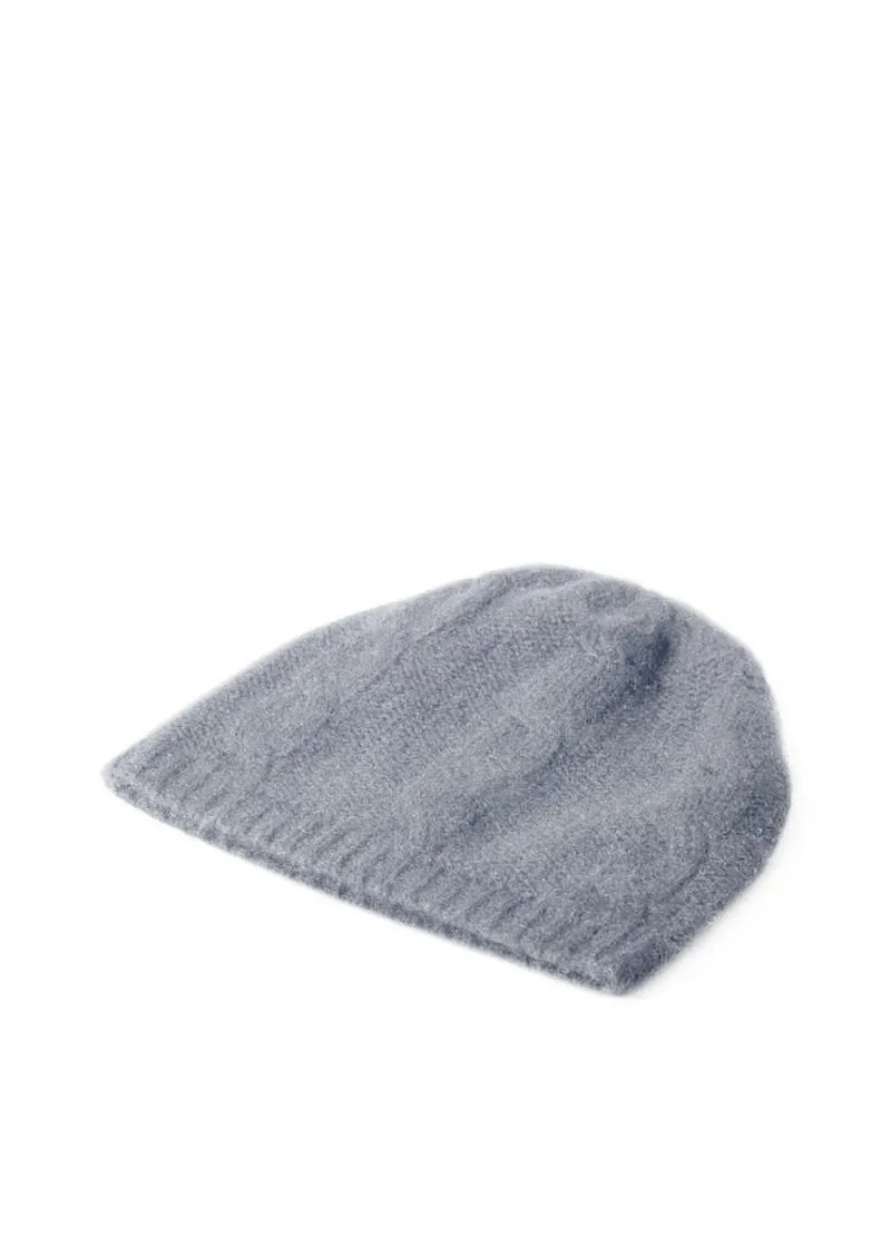 Cable Cashmere Beanie