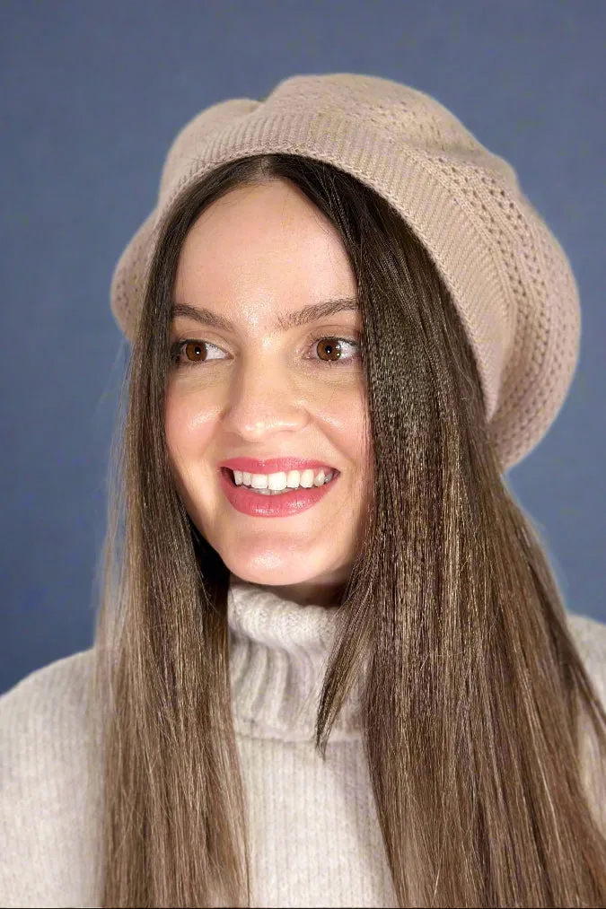 Cable Knit Beret