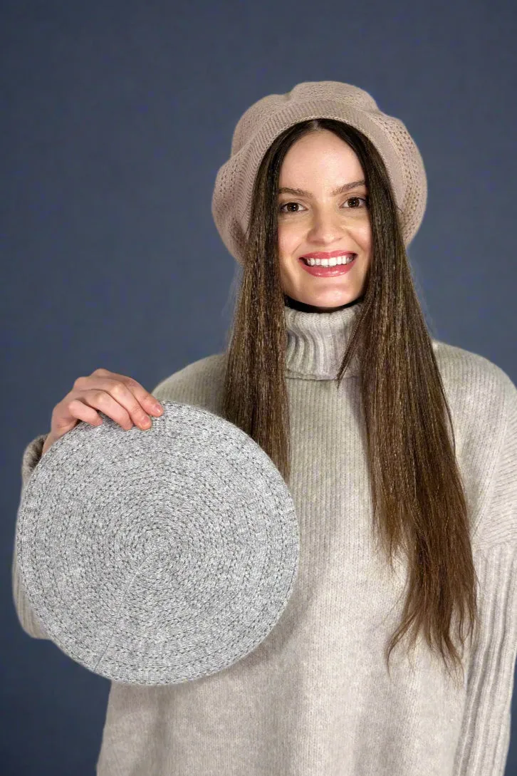 Cable Knit Beret
