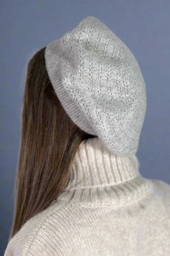 Cable Knit Beret