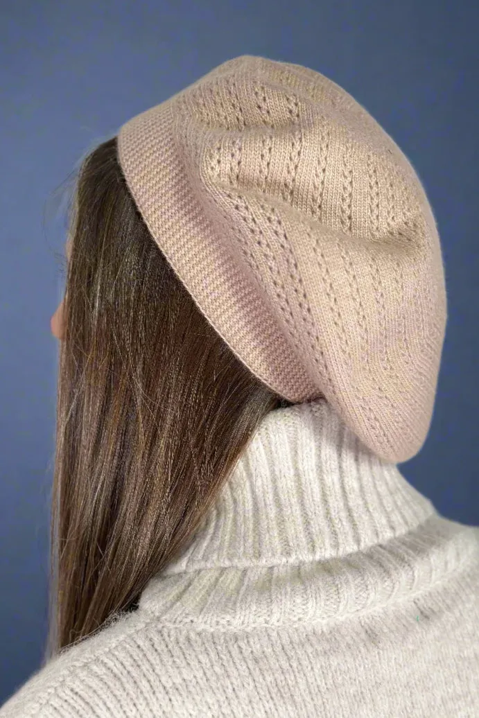 Cable Knit Beret