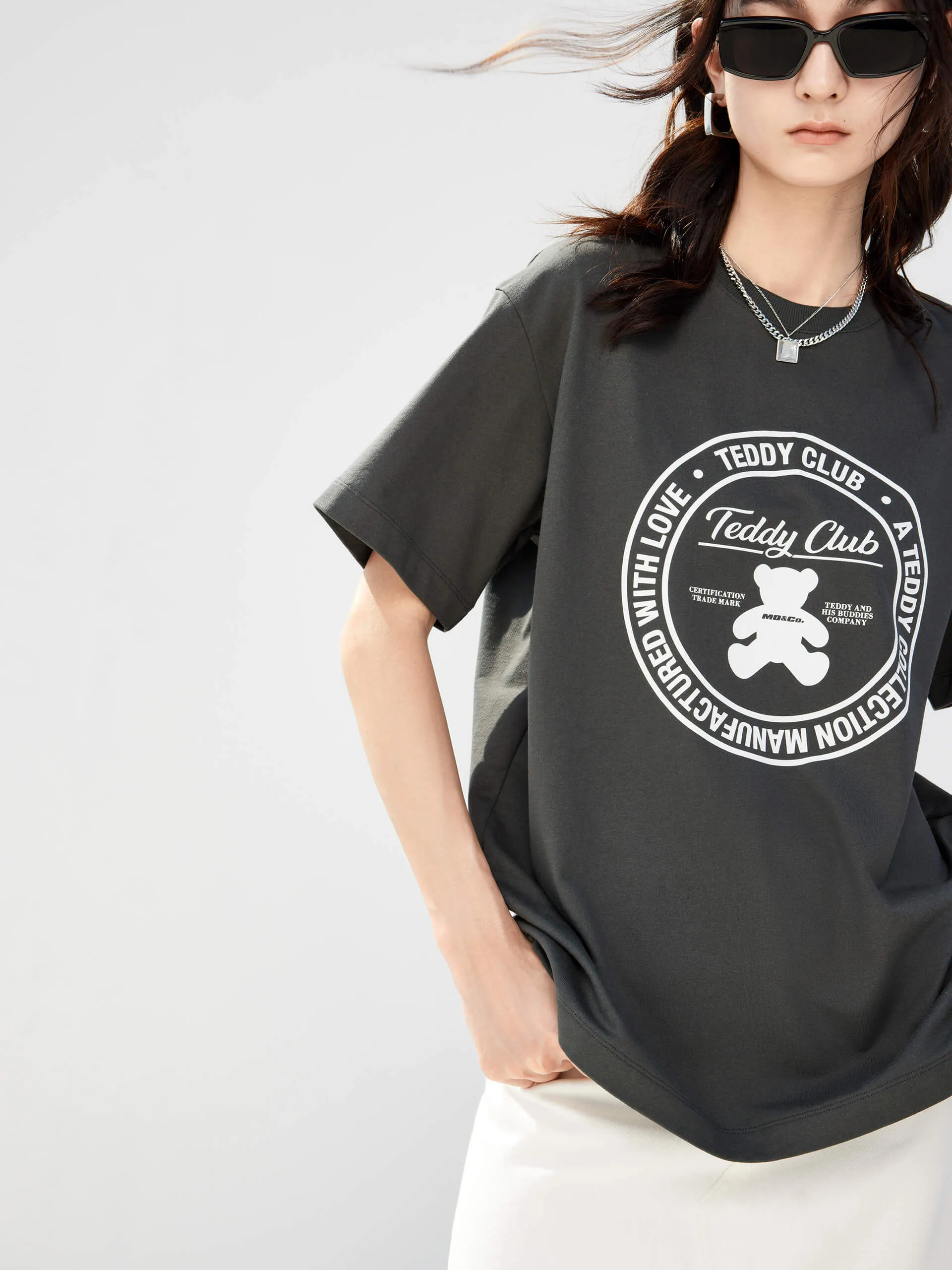 Cartoon Print Cotton T-shirt