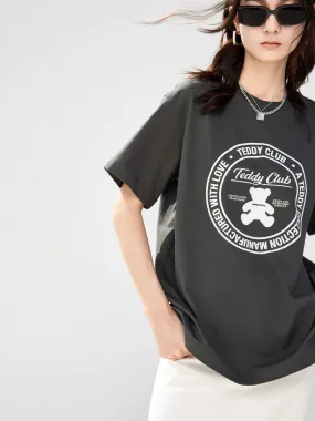 Cartoon Print Cotton T-shirt