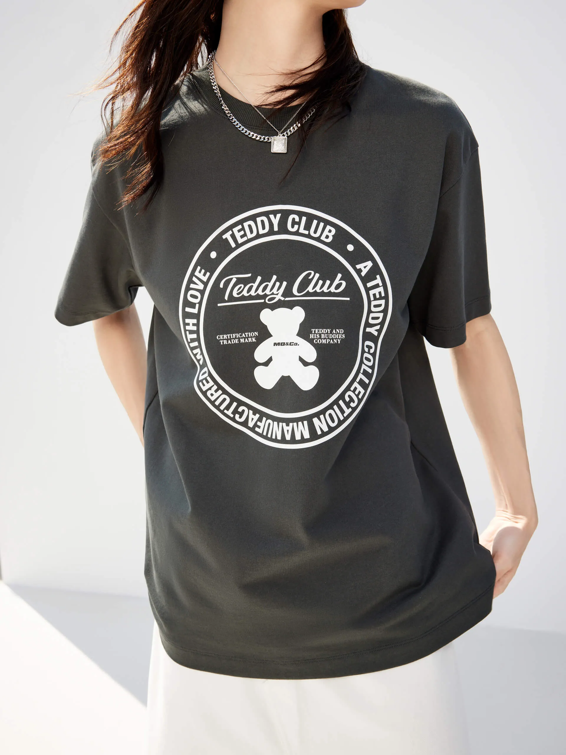 Cartoon Print Cotton T-shirt