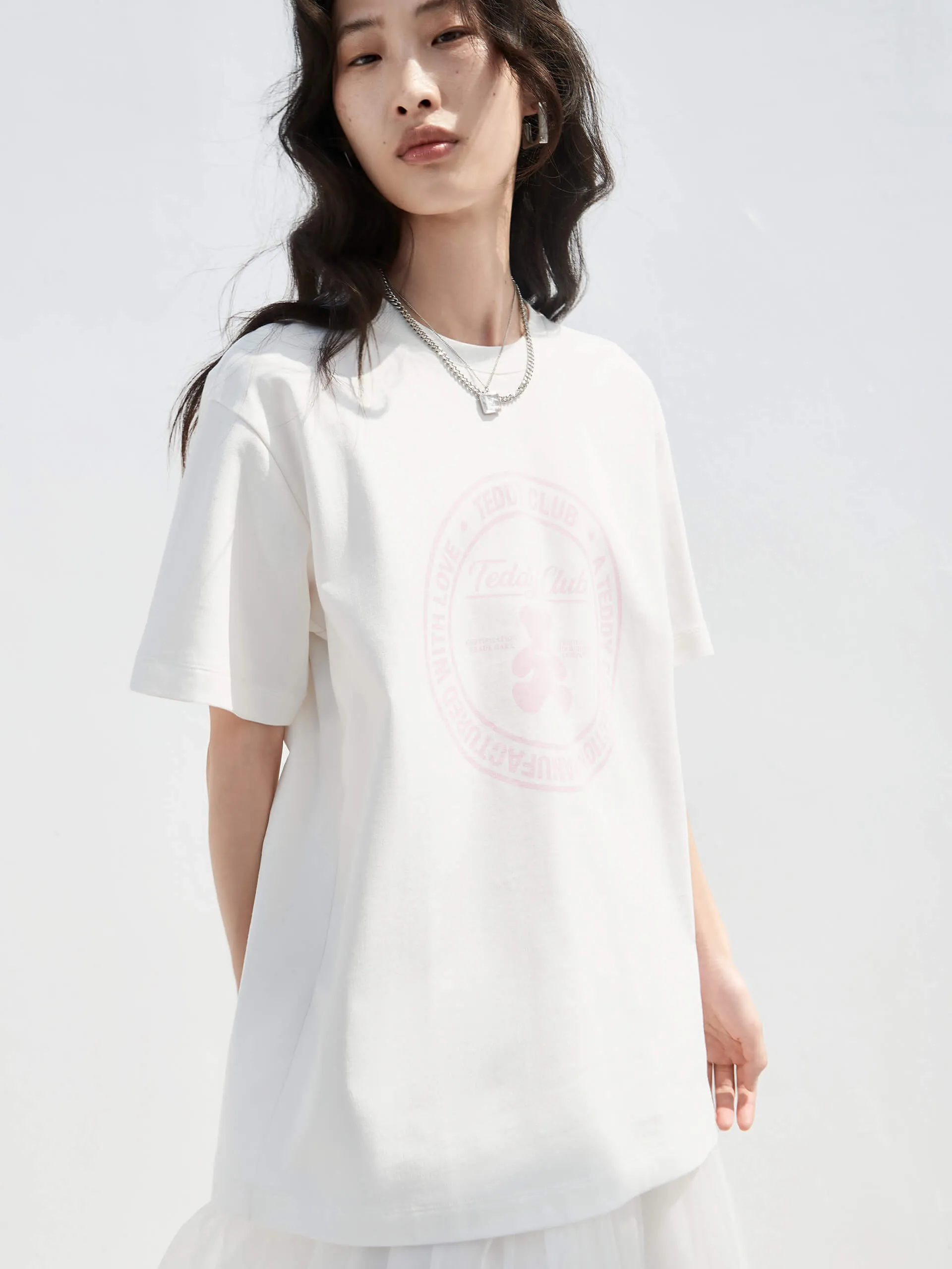 Cartoon Print Cotton T-shirt