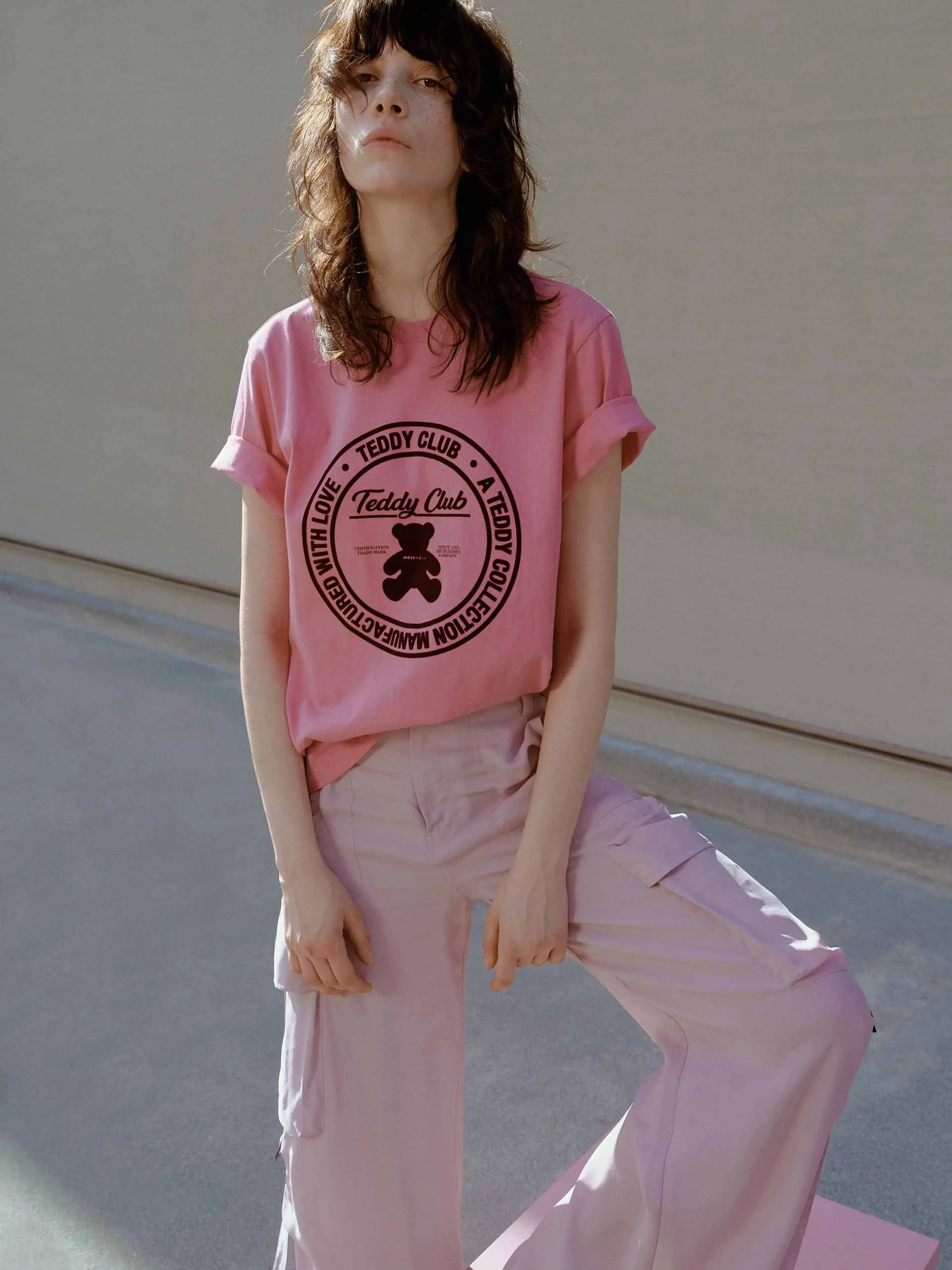 Cartoon Print Cotton T-shirt