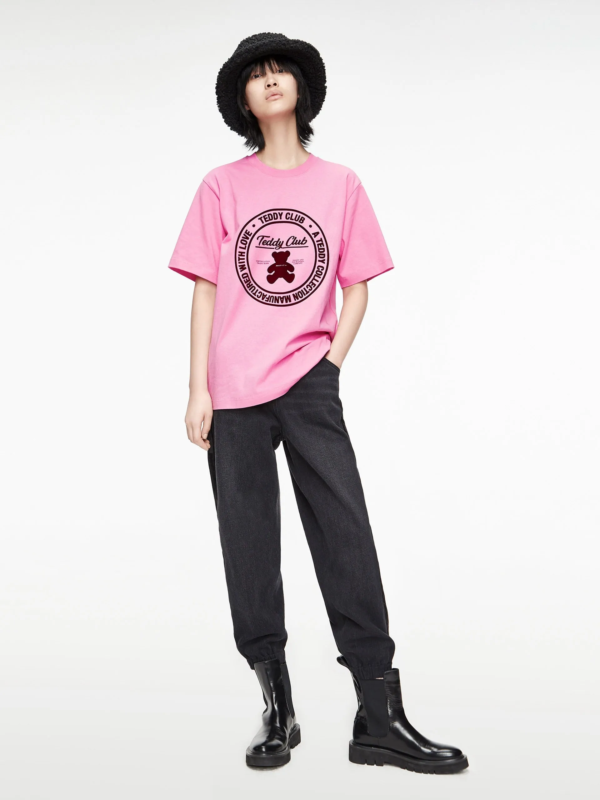 Cartoon Print Cotton T-shirt
