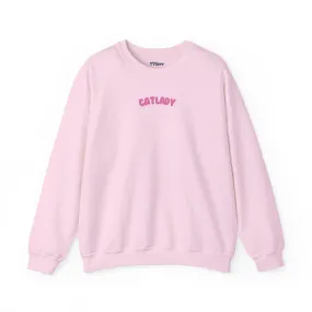 Cat Lady Crewneck Sweatshirt - Cute Cat Lover Gift, Unisex Hoodie, Cat Mom Jumper, Feline Kitty Blouse, Pet Owner Top