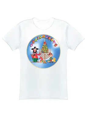 Chrismukkah 38245 Adult's Short Sleeve Tee - White