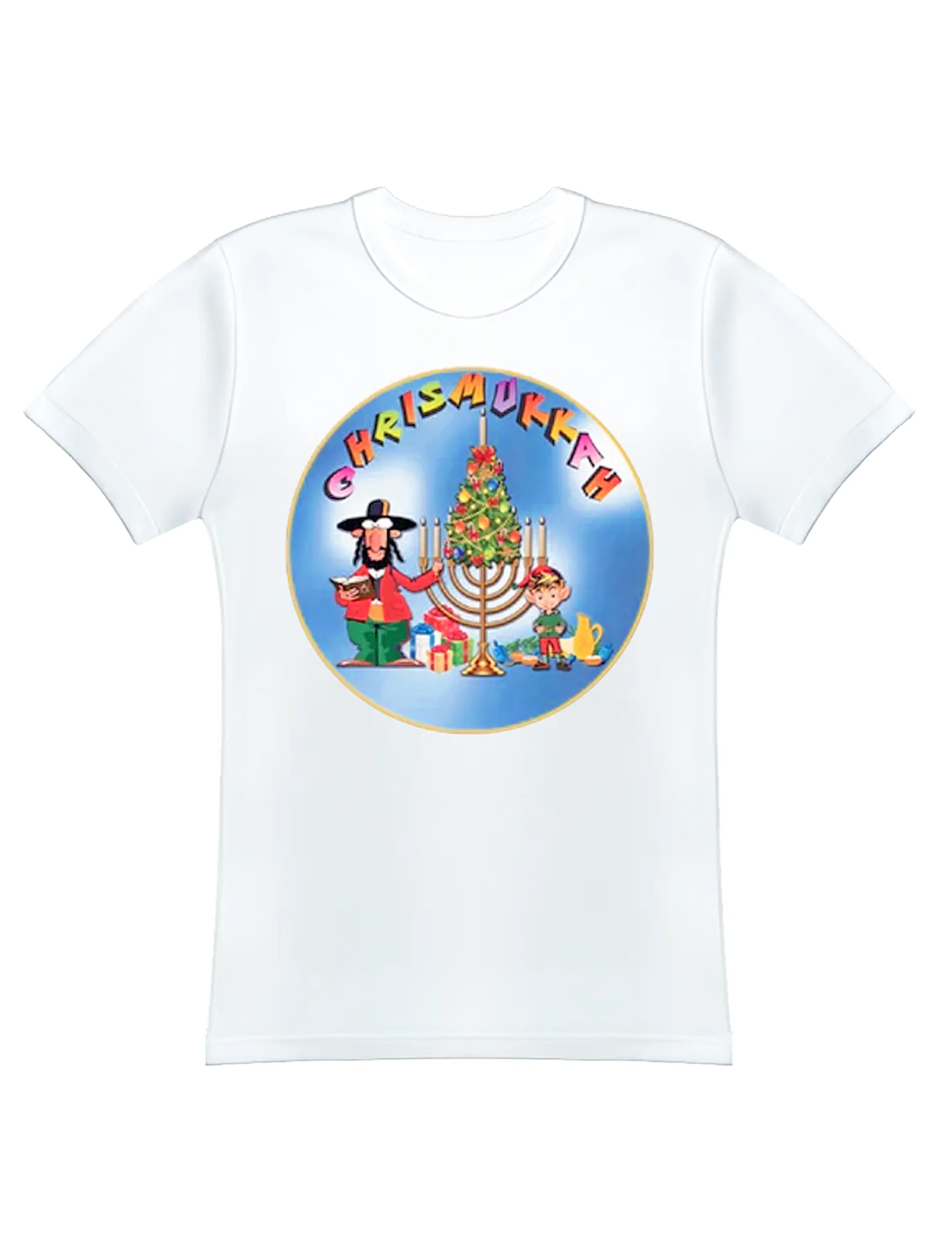 Chrismukkah 38245 Adult's Short Sleeve Tee - White