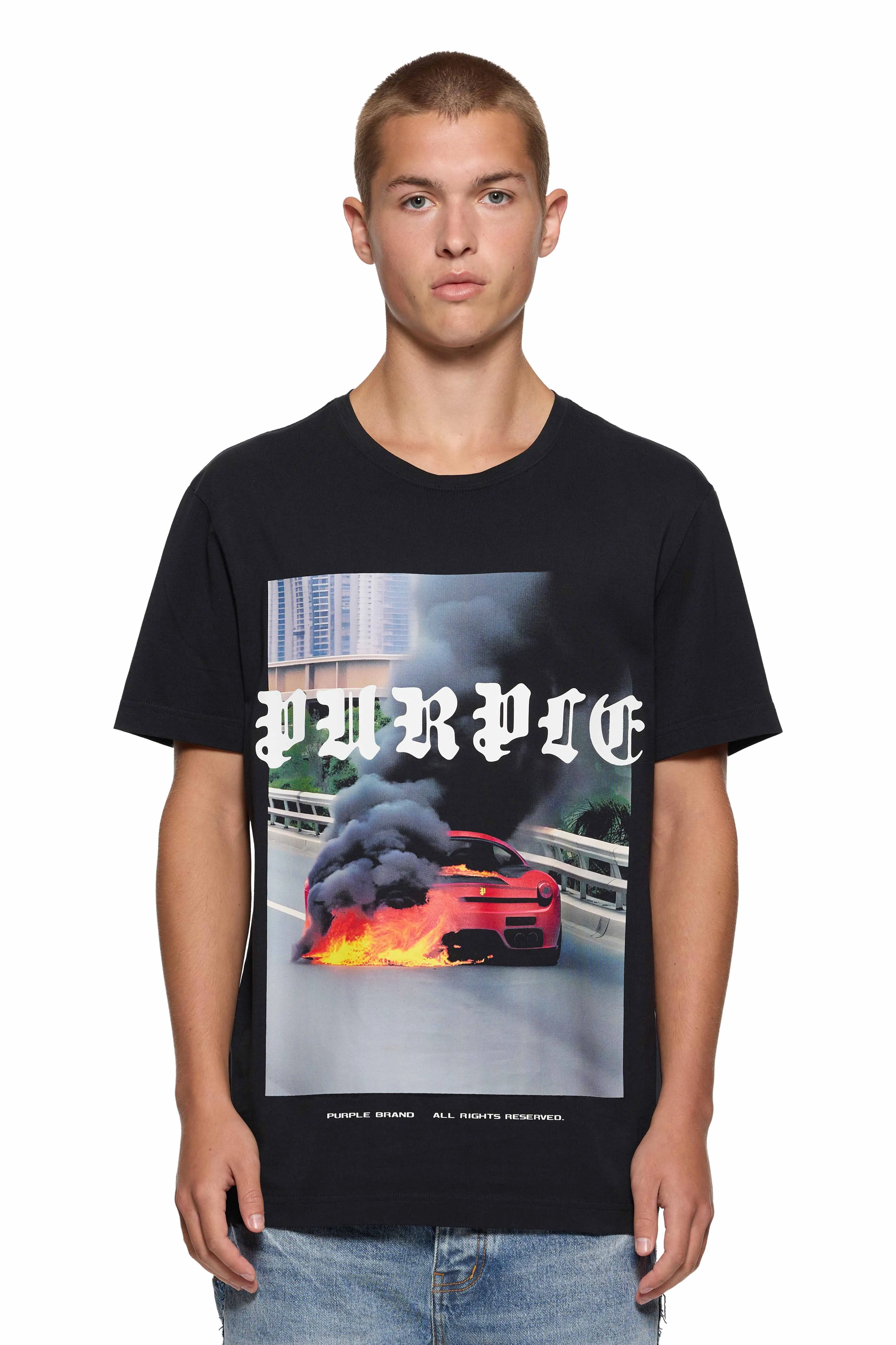 Clean Jersey Short Slv Tee (Back) - P109-CBSS424