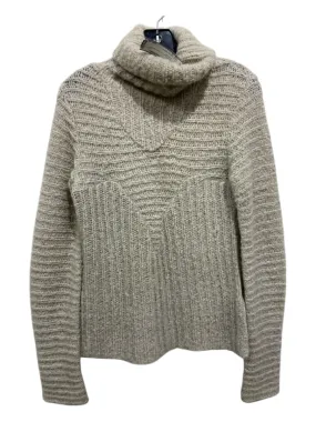 Costume National Size M Beige Polyamide & Wool Turtleneck Sweater