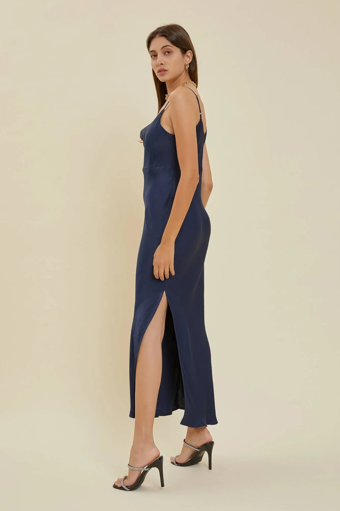 Cowl Neck Slip Dress