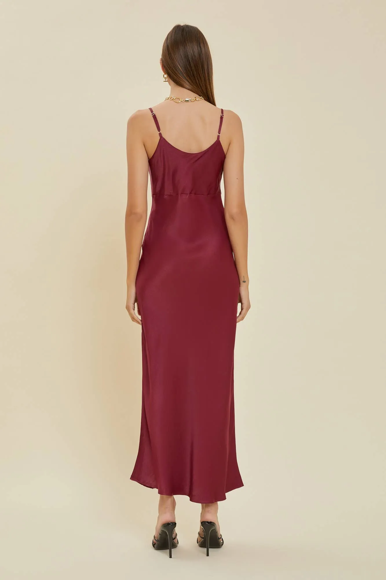 Cowl Neck Slip Dress